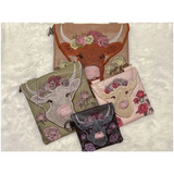 Topzip Flap Bag - Highland Cow