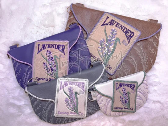 TopZip Flap Bag - Lavender Seed Packet