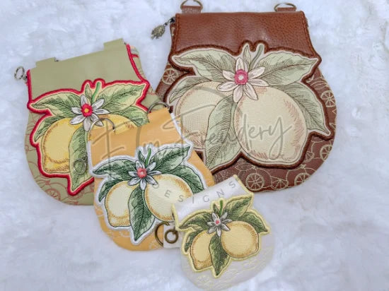 TopZip Flap Bag - Lemons