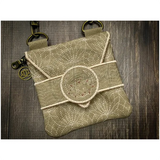 Topzip Flap Bag - Lotus Flower 5.20 X 5.09