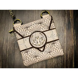 Topzip Flap Bag - Lotus Flower 6.24 X 6.15