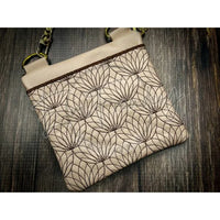 Topzip Flap Bag - Lotus Flower