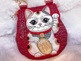 TopZip Flap Bag - Maneki Neko (Lucky Cat)