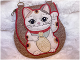 TopZip Flap Bag - Maneki Neko (Lucky Cat)