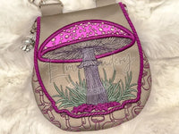 Topzip Flap Bag - Mushrooms