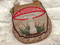 Topzip Flap Bag - Mushrooms