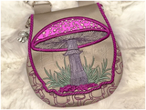 Topzip Flap Bag - Mushrooms