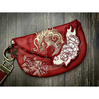 Topzip Flap Bag - Peony Dragon