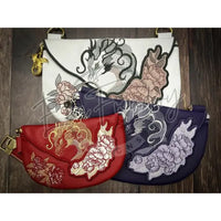 Topzip Flap Bag - Peony Dragon