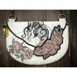 Topzip Flap Bag - Peony Dragon