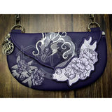 Topzip Flap Bag - Peony Dragon