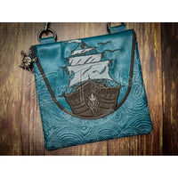 Topzip Flap Bag - Pirate Ship 7.80 X 7.81