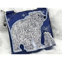 Topzip Flap Bag - Polar Bear Mama & Baby