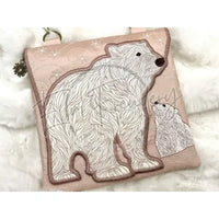 Topzip Flap Bag - Polar Bear Mama & Baby