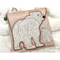 Topzip Flap Bag - Polar Bear Mama & Baby