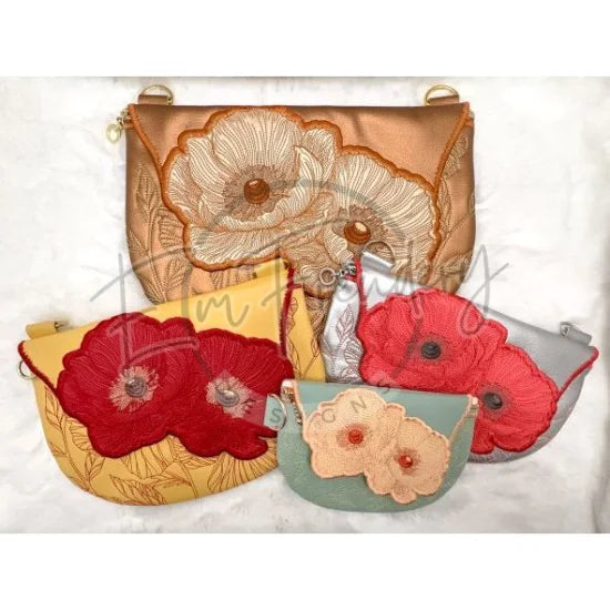 Topzip Flap Bag - Poppies