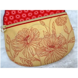 Topzip Flap Bag - Poppies
