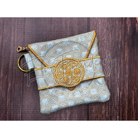 Topzip Flap Bag - Quilted Celtic 5.20 X 5.09