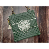 Topzip Flap Bag - Quilted Celtic 9.87 X 10.00