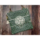 Topzip Flap Bag - Quilted Celtic 9.87 X 10.00