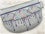 TopZip Flap Bag Rainclouds