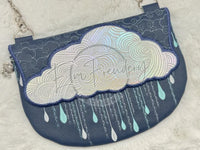 TopZip Flap Bag Rainclouds