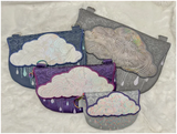 TopZip Flap Bag Rainclouds