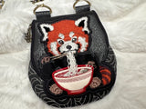 TopZip Flap Bag - Red Panda Ramen 6.34 X 6.24 (161mm X 158.5mm)