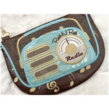 Topzip Flap Bag - Retro Radio