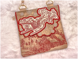 Topzip Flap Bag - Santa’s Sleigh