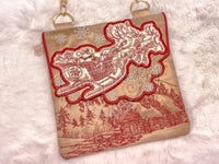 Topzip Flap Bag - Santa’s Sleigh