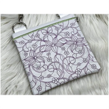 Topzip Flap Bag - Stained Glass Butterfly