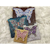 Topzip Flap Bag - Stained Glass Butterfly