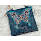 Topzip Flap Bag - Stained Glass Butterfly