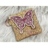 Topzip Flap Bag - Stained Glass Butterfly