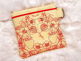 TopZip Flap Bag - Strawberries
