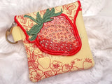 TopZip Flap Bag - Strawberries