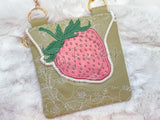 TopZip Flap Bag - Strawberries