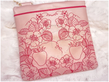 TopZip Flap Bag - Strawberries