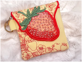 TopZip Flap Bag - Strawberries