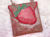 TopZip Flap Bag - Strawberries