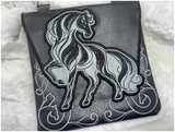 Topzip Flap Bag - Swirly Horse