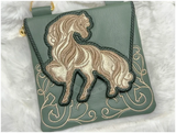 Topzip Flap Bag - Swirly Horse