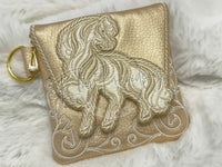 Topzip Flap Bag - Swirly Horse