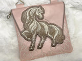 Topzip Flap Bag - Swirly Horse