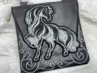 Topzip Flap Bag - Swirly Horse