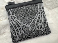 TopZip Flap Bag - Trapunto Skull
