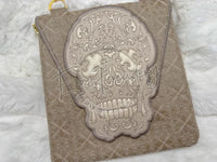 TopZip Flap Bag - Trapunto Skull