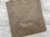 TopZip Flap Bag - Trapunto Skull