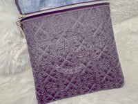 TopZip Flap Bag - Trapunto Skull